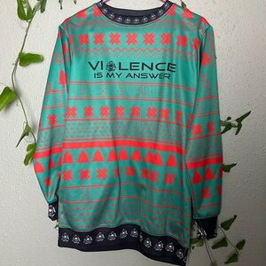 Jiujitsu Christmas Sweater Small
